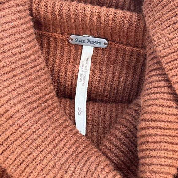 Free People Rust Cowl Neck Sweater - Picture 4 of 8